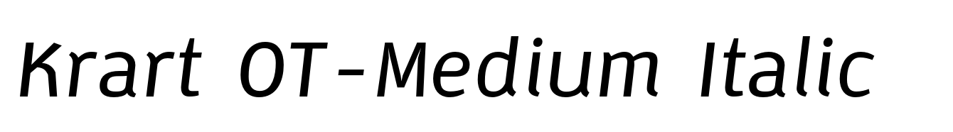 Krart OT-Medium Italic